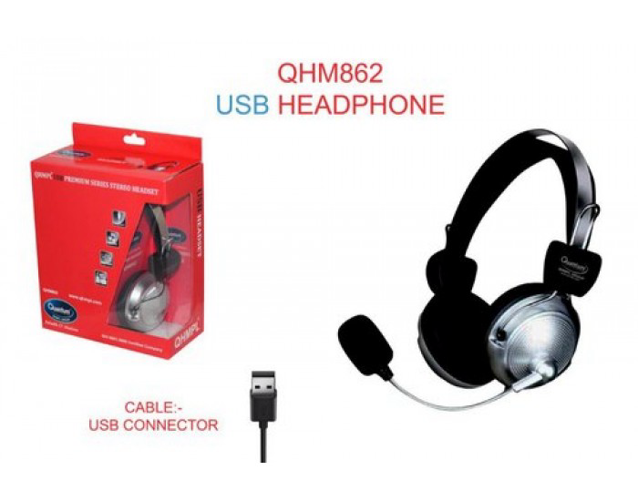 QUANTUM WIRED HEADPHONE USB QHM862